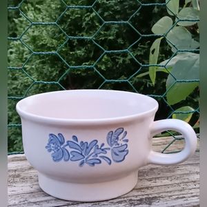 4 Vintage Pfaltzgraff Yorktowne Flat coffee cup soup mug bowl with handle